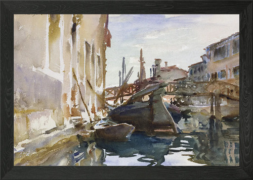 Quadro acquerello canale - , di