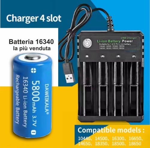 12 pezzi batteria - 2/4/8/12,