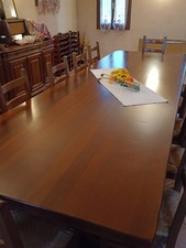 Tavolo in noce 4m x 1m con 16