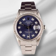 Rolex Date 34Mm Signore 1.5Ct