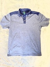 Pro Tour Cool Play Mens Size M Two toned blue golf three button shirt polo