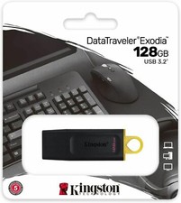 Pen Drive 128GB USB 3.2 Kingston Data Traveler DTX/128GBs Spedizione Tracciata