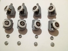 ROTELLE DOCCIA IDROMASSAGGIO BOX DOCCIA PORTA SCORREVOLE 8 PEZZI SP.VETRO 5mm.