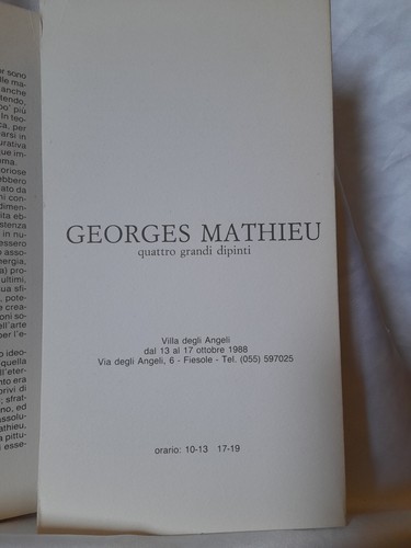 Arte cataloghi georges - cataloghi, mathieu