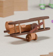 Aereo giocattolo legno doppia - aereo,