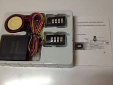 KIT ALLARME ANTIFURTO ACCENSIONE A DISTANZA MOTO SCOOTER QUAD UNIVERSALE SIRENA