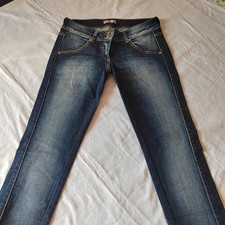 Phard jeans women, dark blue faded straight leg, low waist, size 27 (IT 40)