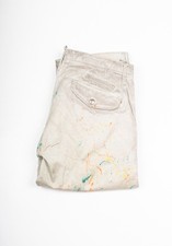 Jeans uomo Absolut Joy Einstein pittore spruzzato taglia 32