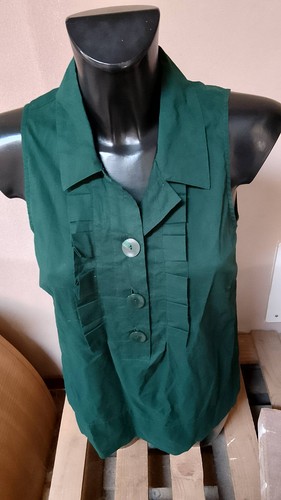 Blusa smanicata benetton - blusa, verde