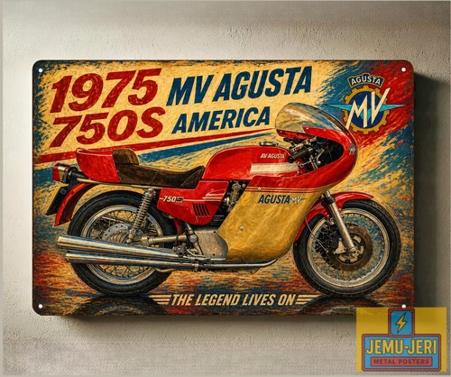 Insegna agusta 750s america - insegna, mv