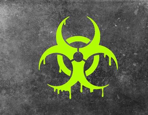 Adesivo biohazard car auto - adesivo,