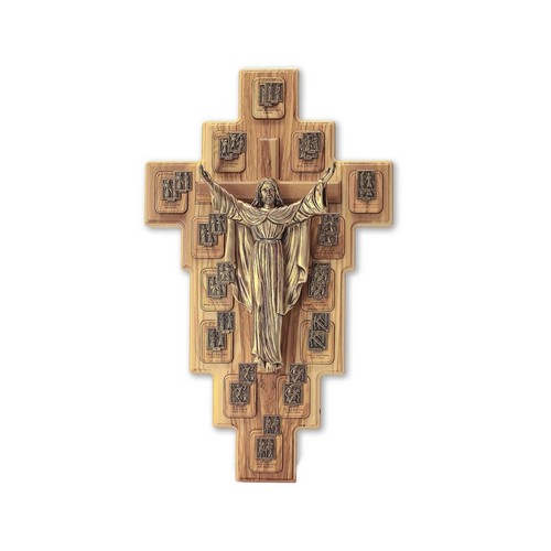 Via crucis legno ulivo - via, in