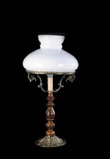 LUME GRANDE IN OTTONE E LEGNO