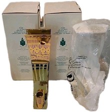 Partylite Applique Moderno Rivestito Ottone Portacandele Nuovo in Scatola P0386 Set 2 Raro