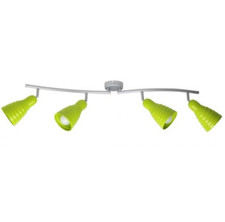 Lampada x parete lampadario 4 faretti luci 60 W verde Brilliant 58132/74 Pit