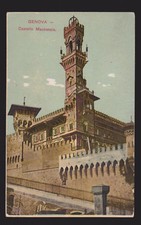 GENOVA CARTOLINA CASTELLO MACKENZIE FP VG 1909 