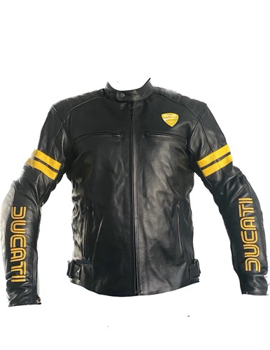 Giacca pelle ducati nera - pelle,