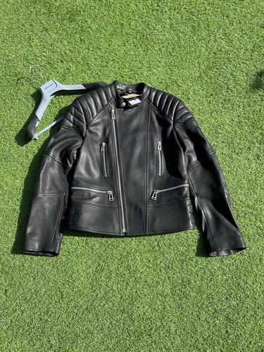Giacca pelle nera lucida - giacca,
