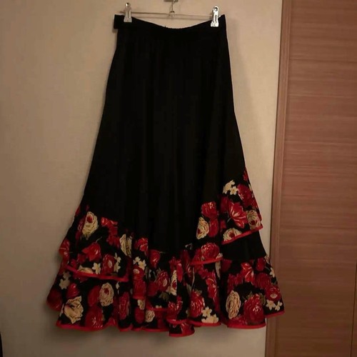 Black and red floral - and,