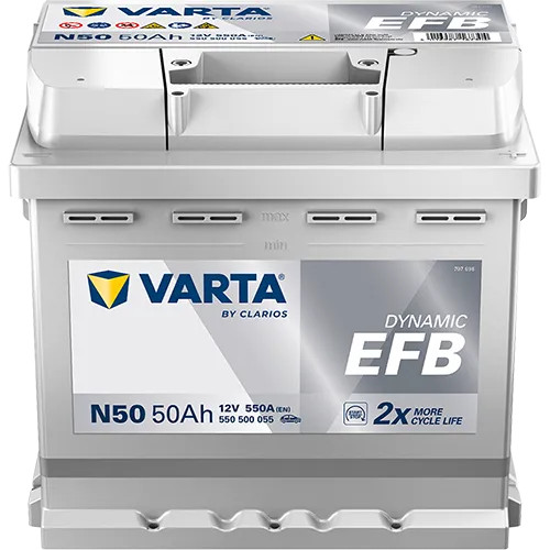 Batteria 50ah 550a dynamic efb - 550a,