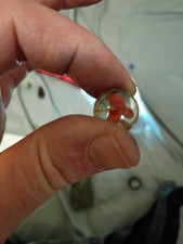 Vintage RARO vetro marmo pesca