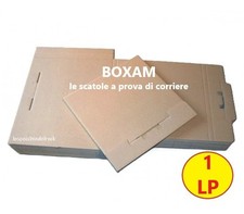 BOXAM - Scatole cartone rigido KRAFT per LP vinili 12" – 1/2 dischi