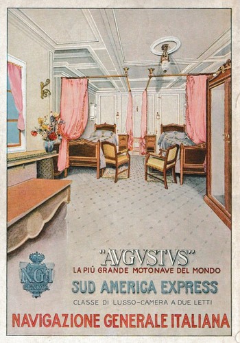 Pubblicita 1928 nave augustus - pubblicita',