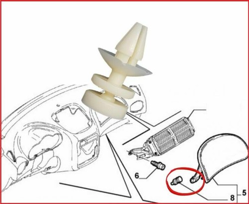 Molla sportello airbag alfa - airbag,