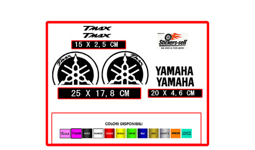 Kit adesivi yamaha tmax - adesivi, 6