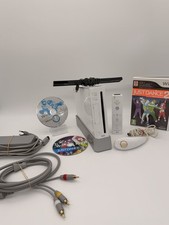 Nintendo Wii Console Bianca Controller Nunchuk Just Dance 23 Mario Kart Completa