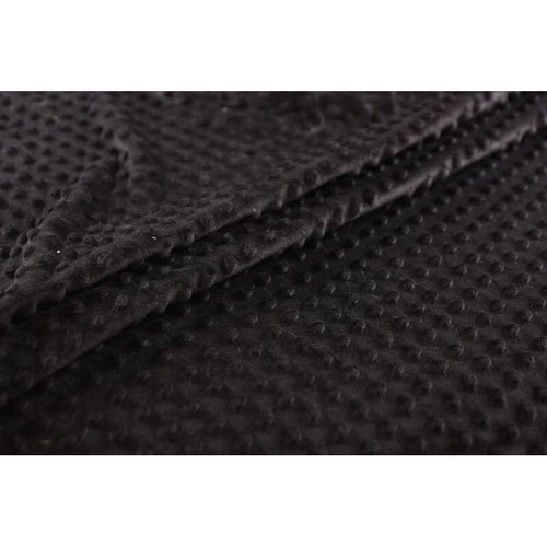 Tessuto peluche minky nero - peluche,