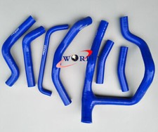 Blue silicone radiator hose