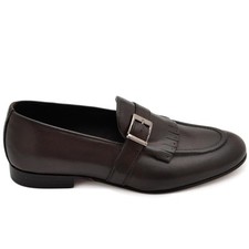 Mocassino derby uomo marron in