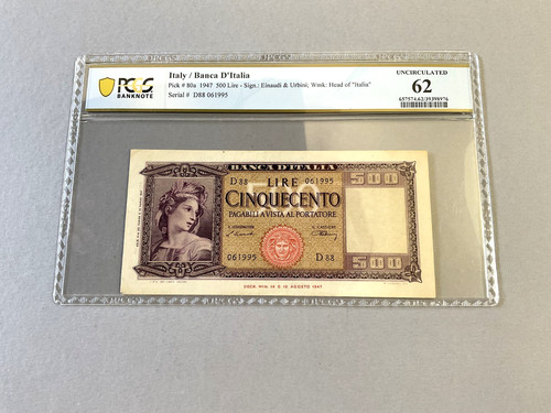 Italia 500 lire - 500, 1947