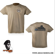 T-SHIRT MAGLIETTA MILITARE USMC SNIPERS CECCHINO RIFLE