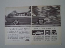 advertising Pubblicità 1962 FORD CONSUL 315