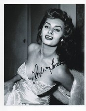 Sophia Loren signed autograph