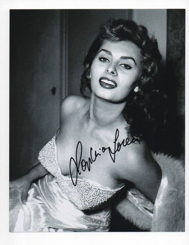 Foto autografa firmata - , sophia