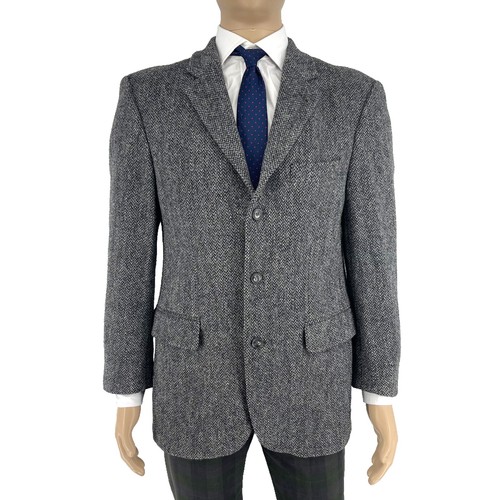 Harris tweed uomo grigio - tweed,