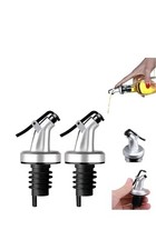 SET 2 PEZZI TAPPO DOSATORE CON COPERCHIO PER BOTTIGLIE DI OLIO ACETO LIQUORE
