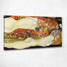 Serpenti D'Acqua Ii Gustav Klimt, kg73 quadro stampato su tela