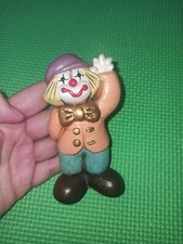 Thun  Raro Pagliaccio Clown Saluto Gino Vestito Rosa  E Tiffany Cappello Lila