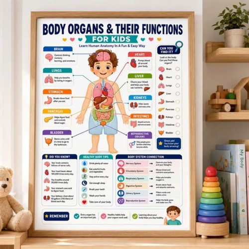 Organi corpo per bambini - corpo,