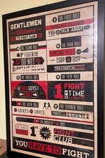 Quadro poster Regole Fight