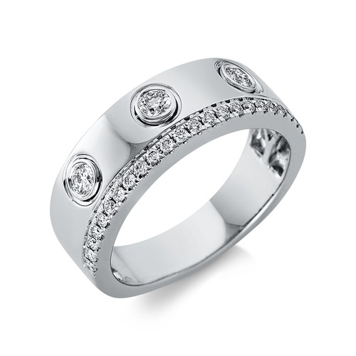 Anello gioiello oro bianco
