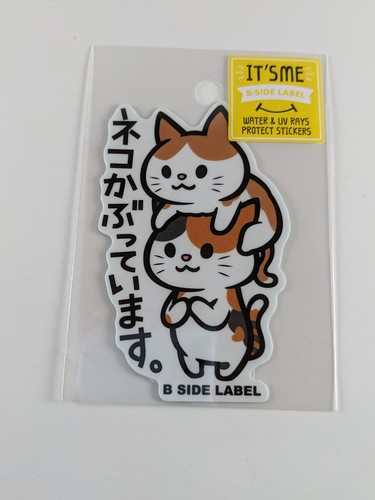 Adesivo etichetta lato - b, gatto