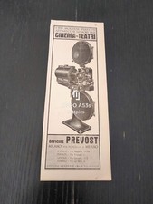 1937 PREVOST APPARECCHI SONORI PER TEATRO CINEMA VINTAGE PUBBLICITA AD