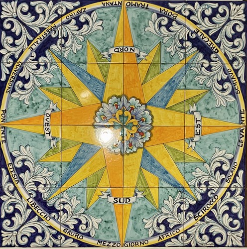 Pannello decorato mano 80x80 - decorato,