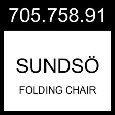 Sedia pieghevole IKEA SUNDSO SUNDSÖ rosso brillante da esterno 705.758.91