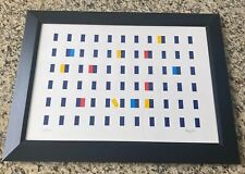 Rare Yacoov Agam ‘Homage To Lorca’ Lithograph Custom Framed 83/100 Signed 2001